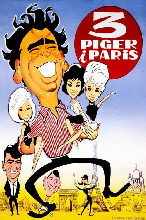 Poster for Three Girls in Paris