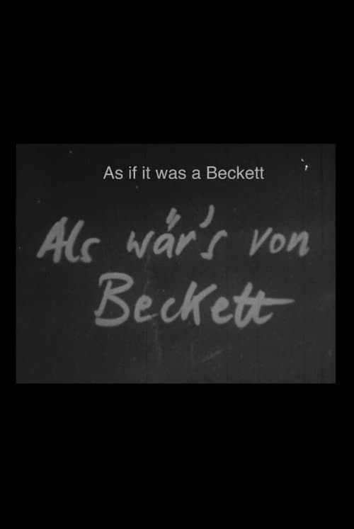 Poster for As if by Beckett