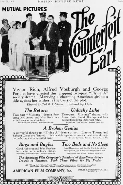 Poster for The Counterfeit Earl