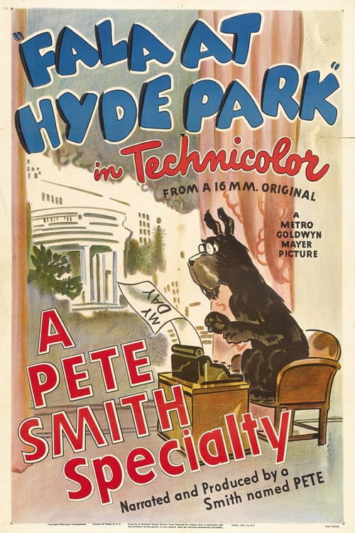 Poster for Fala at Hyde Park
