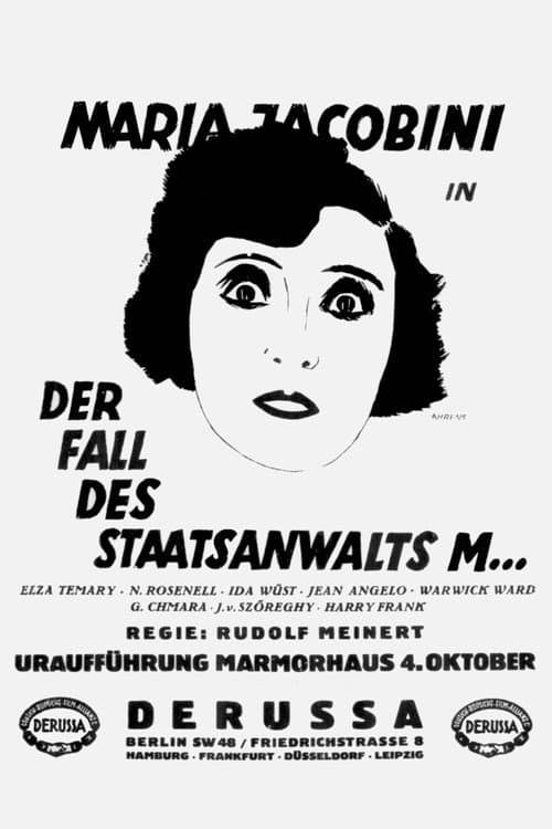Poster for Der Fall des Staatsanwalts M...