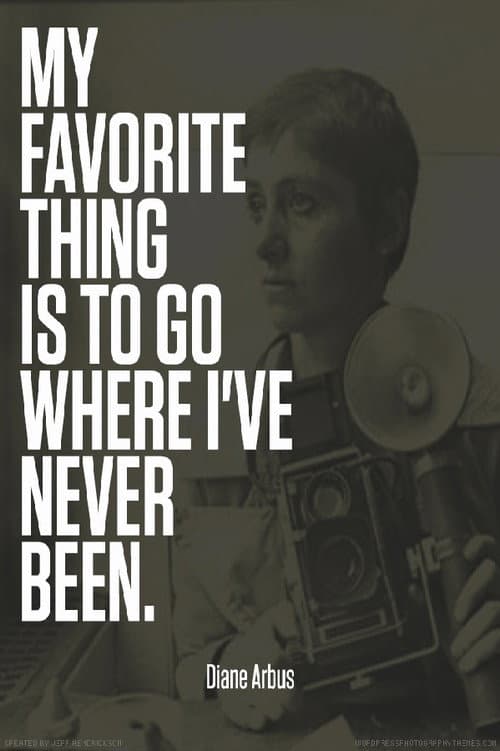 Постер до фільму «Going Where I've Never Been: The Photography of Diane Arbus»
