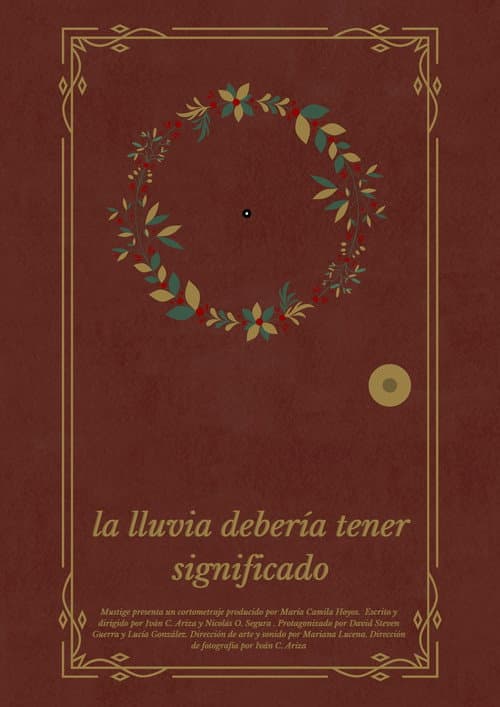 Poster for La lluvia debería tener significado