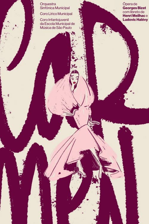 Poster for Ópera Carmen, de Georges Bizet - Theatro Municipal de São Paulo