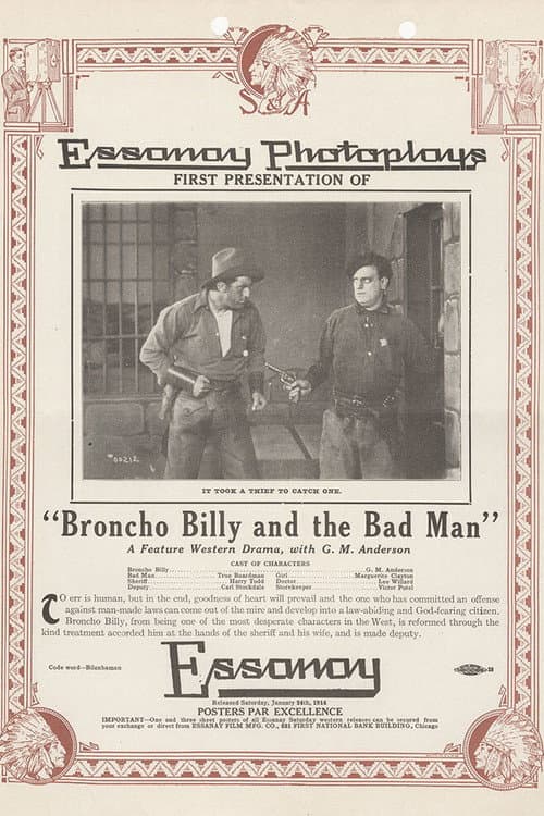 Постер до фільму «Broncho Billy and the Bad Man»