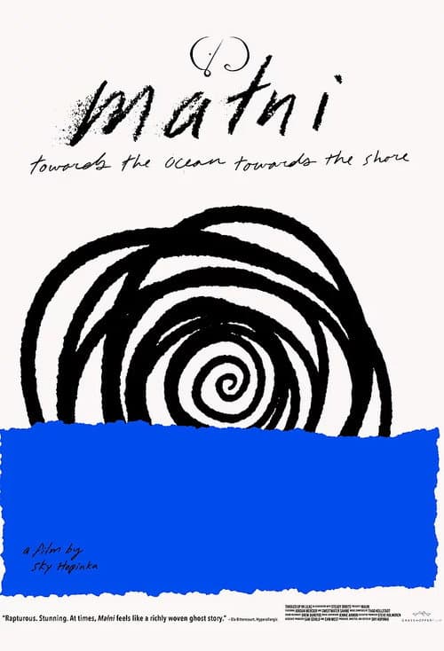 Poster for maɬni—towards the ocean, towards the shore