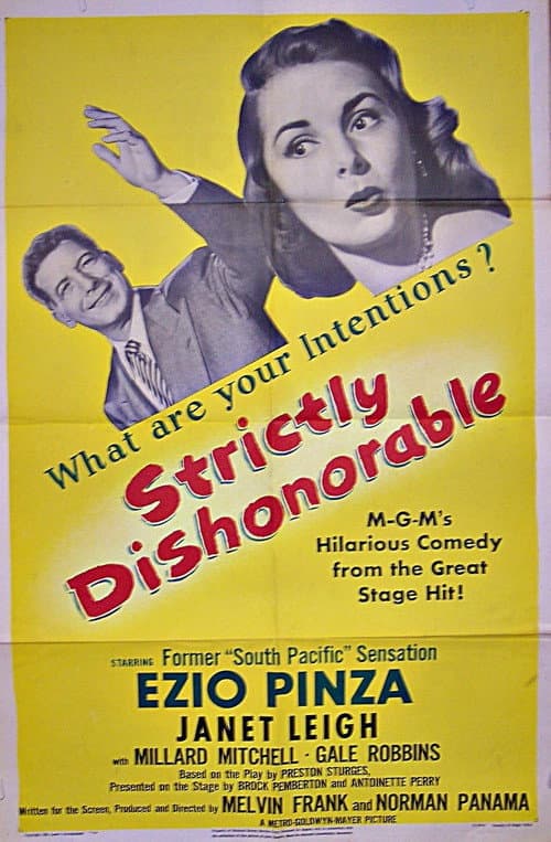 Poster for Strictly Dishonorable