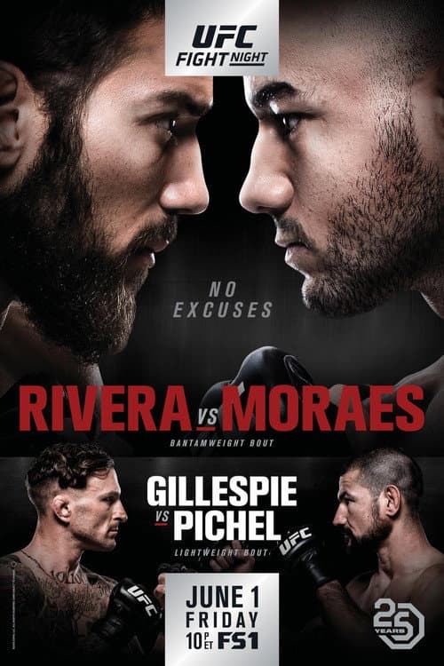 Poster for UFC Fight Night 131: Rivera vs. Moraes