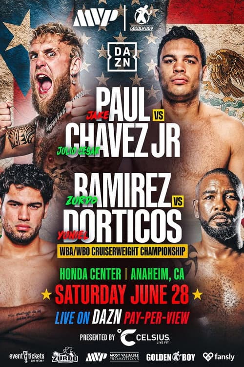 Poster for Jake Paul vs. Julio Cesar Chavez Jr