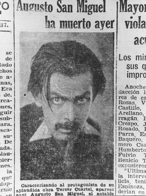Poster for Augusto San Miguel Died Yesterday
