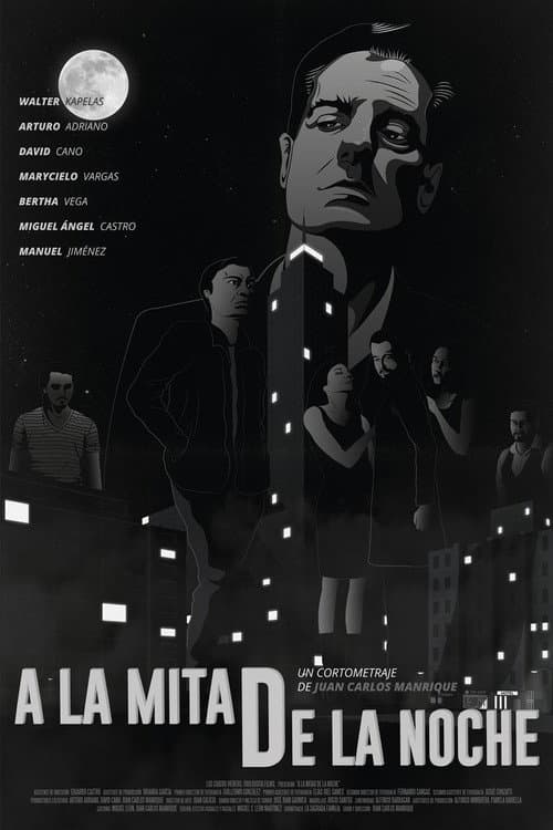 Poster for A la mitad de la noche