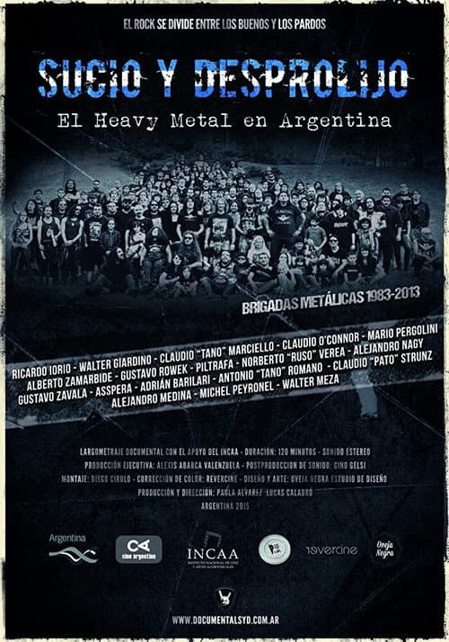 Poster for Dirty and Messy: Heavy Metal in Argentina