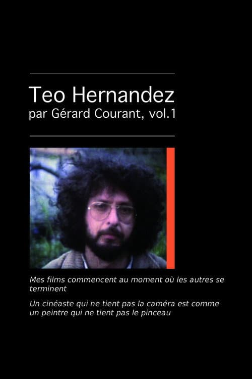 Poster for Mes films commencent au moment où les autres se terminent (Conversation avec Teo Hernandez I)