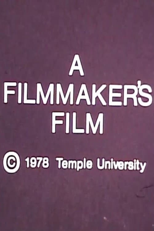 Poster for A Filmmaker's Film