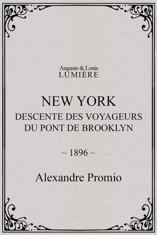 Poster for Passengers Descending from the Brooklyn Bridge