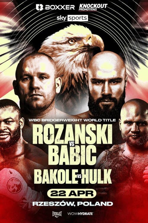 Poster for Lukasz Rozanski vs. Alen Babic