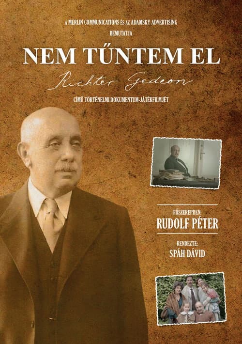 Постер до фільму «Nem tűntem el - Richter Gedeon története»