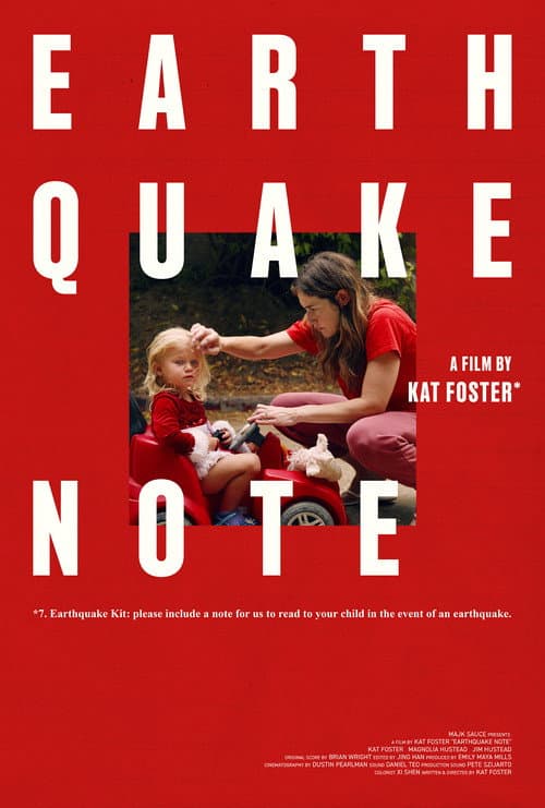 Poster for Earthquake Note