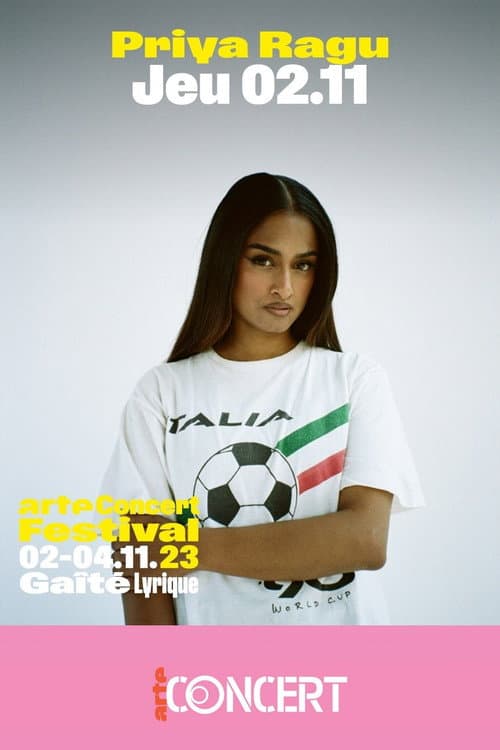 Poster for Priya Ragu - Arte Concert Festival 2023
