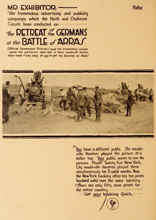 Poster for The German Retreat and the Battle of Arras