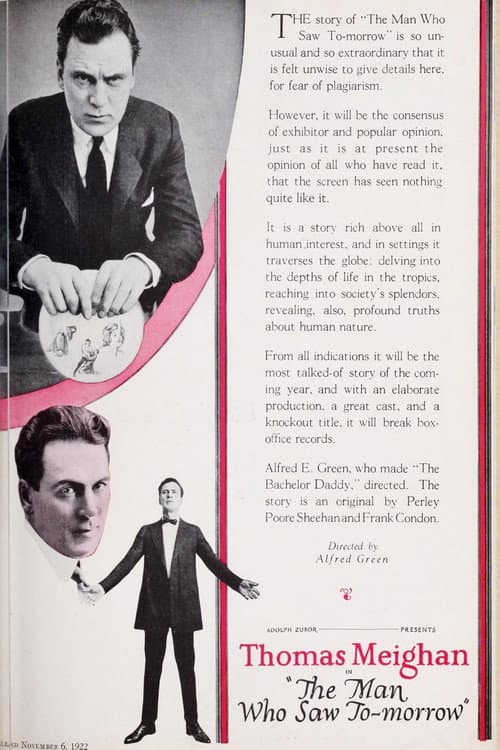 Poster for The Man Who Saw Tomorrow