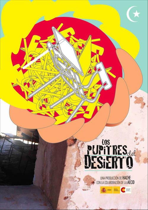 Poster for School desks in the desert