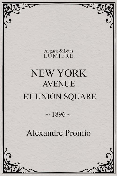 Poster for New York, Avenue et Union Square