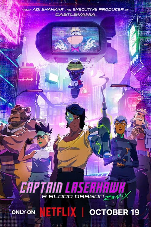 Poster for Captain Laserhawk: A Blood Dragon Remix