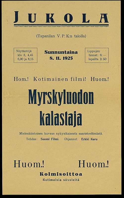 Poster for Myrskyluodon kalastaja