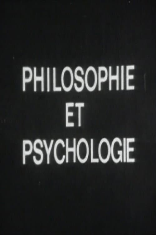Poster for Philosophie et psychologie