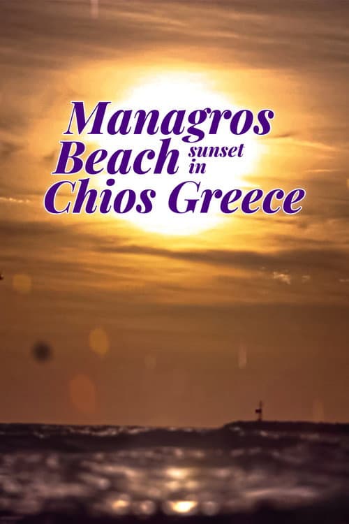 Poster for Managros Beach Sunset in Chios Greece