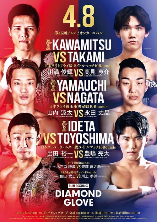 Poster for FUJI BOXING: Kawamitsu vs. Takami