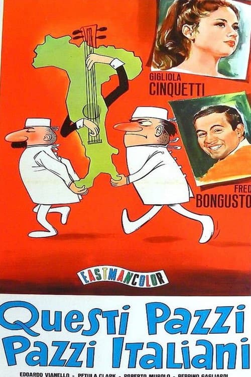 Poster for Questi pazzi, pazzi italiani