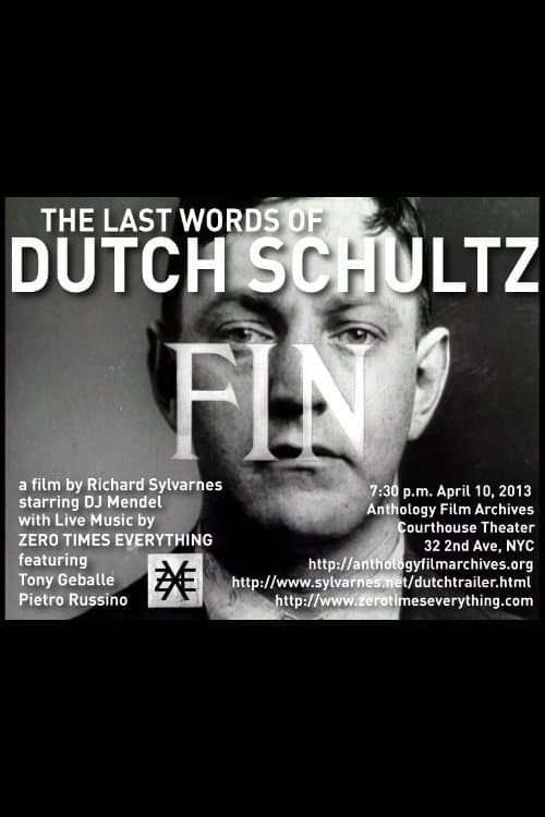 Poster for The Last Words of Dutch Schultz