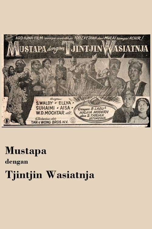 Poster for Mustapa dengan Tjintjin Wasiatnja
