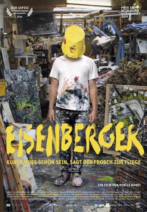 Poster for Eisenberger:  Art Must be Beautiful, the Frog Said to the Fly.