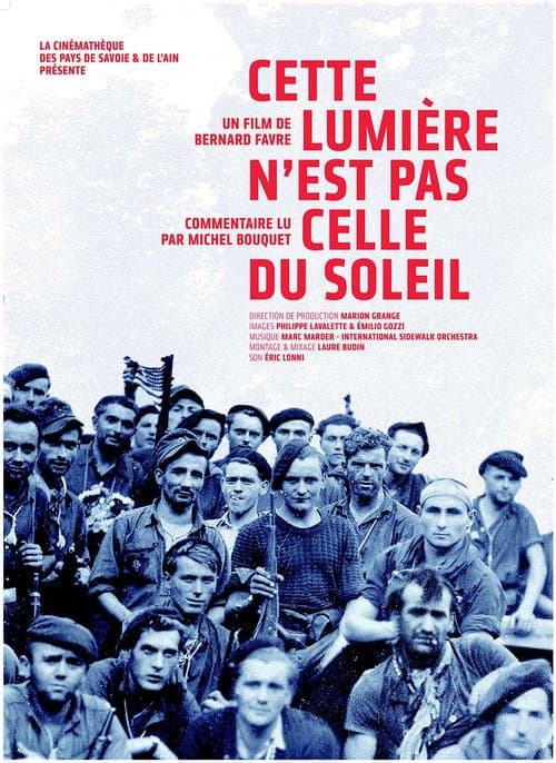 Poster for Cette lumière n'est pas celle du soleil