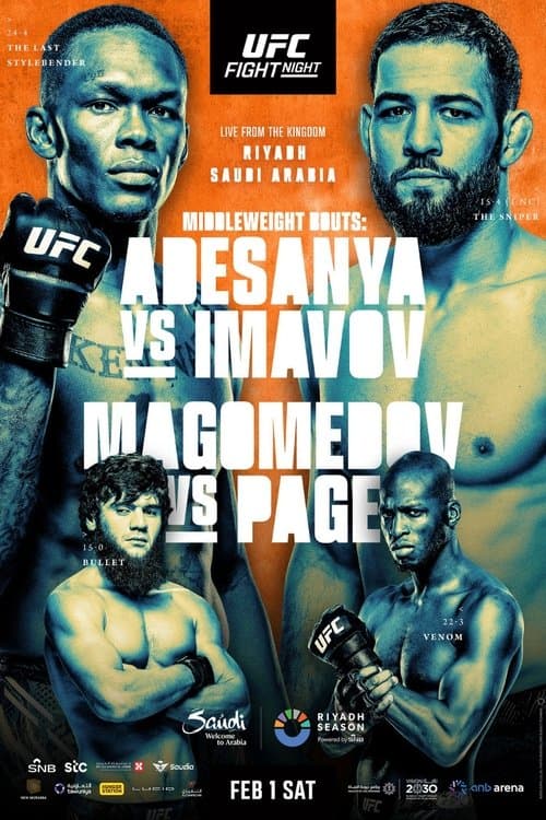 Poster for UFC Fight Night 250: Adesanya vs. Imavov