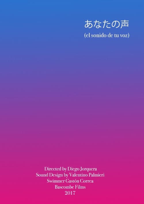 Poster for The sound of your voice