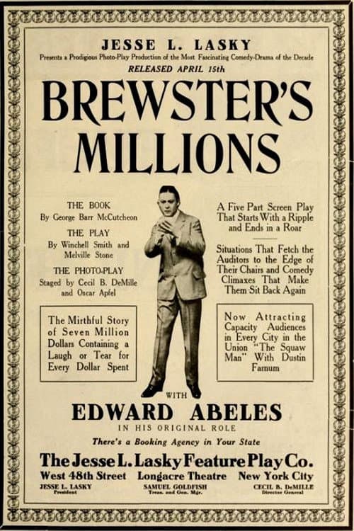 Постер до фільму «Brewster's Millions»