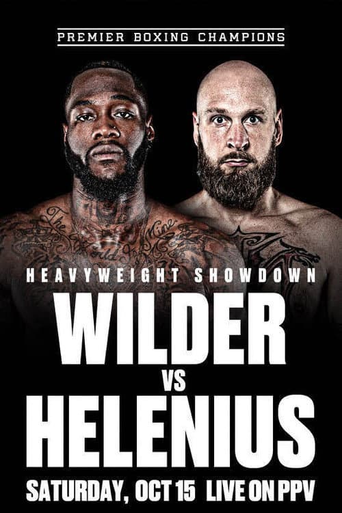Poster for Deontay Wilder vs. Robert Helenius