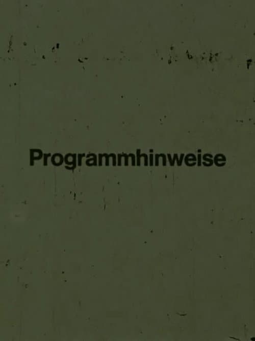 Poster for Programmhinweise