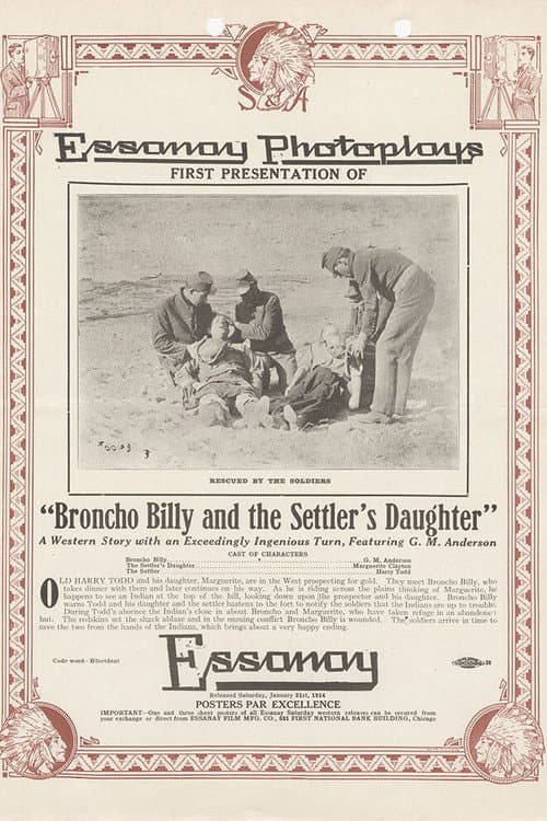 Poster for Broncho Billy and the Settler's Daughter