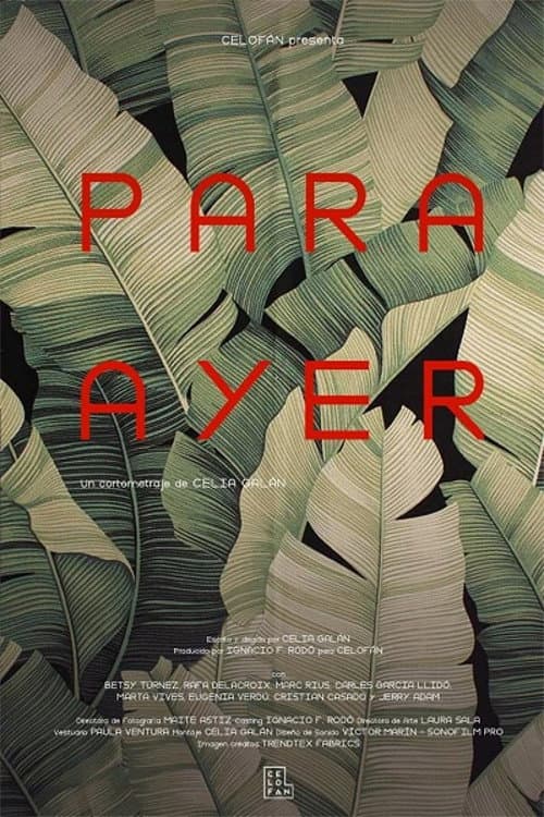 Poster for Para Ayer