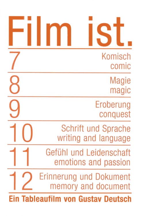 Poster for Film Is. 7-12