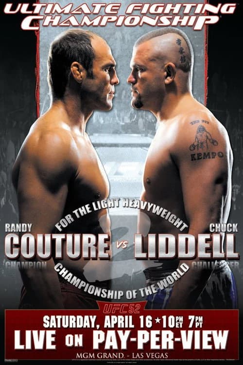 Poster for UFC 52: Couture vs. Liddell 2