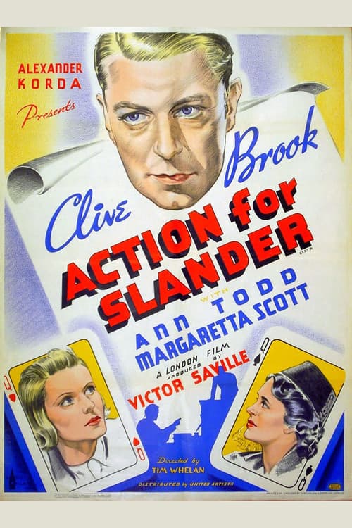 Poster for Action for Slander