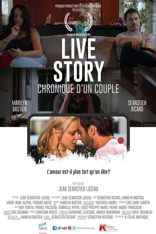 Постер до фільму «Live Story, Chronique d’un couple»
