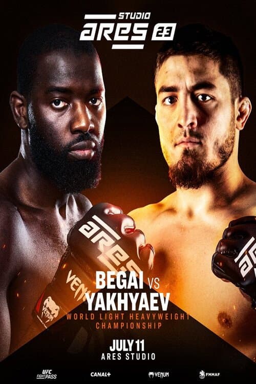 Poster for ARES 23 Studio: Begai vs. Yakhyaev