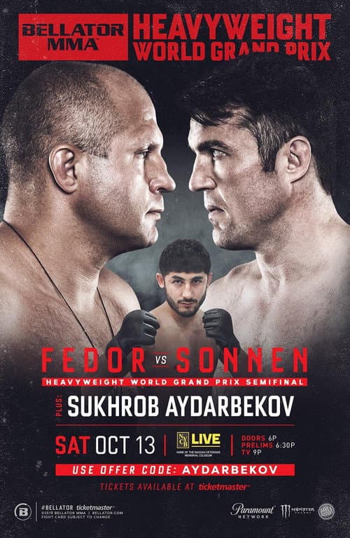 Poster for Bellator 208: Fedor vs. Sonnen